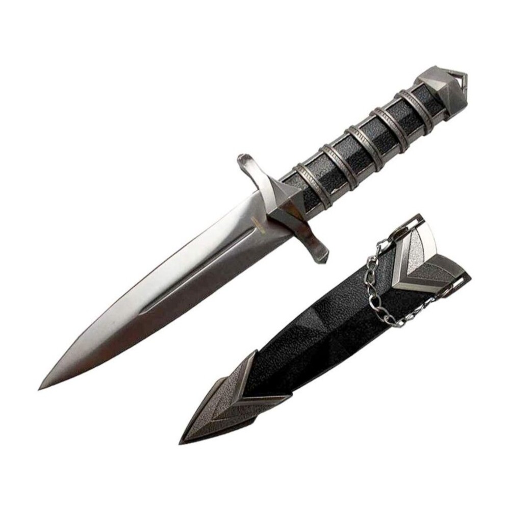 Pacific Solution Blade Dagger with Hard Plastic Scabbard 11 Inch Stainless knife